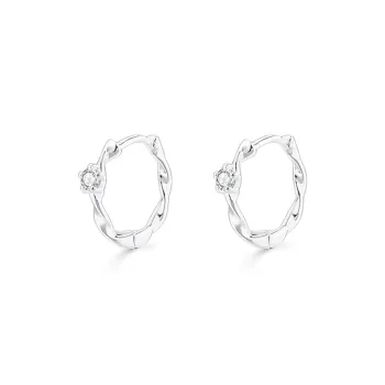 JOLLY NOTE Sterling Silver Earrings Women's Good Luck