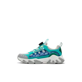 XTEP Non slip Support Low Top Kids Lifestyle Shoes Moonstone Gray Aqua Blue Baby Yellow Kids'