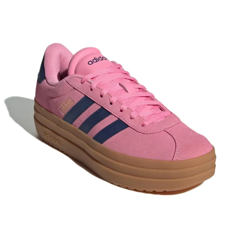 Adidas Vl Court Anti-Slip Wear-Resistant Low-Top Skateboard Shoes Women's Pink-2