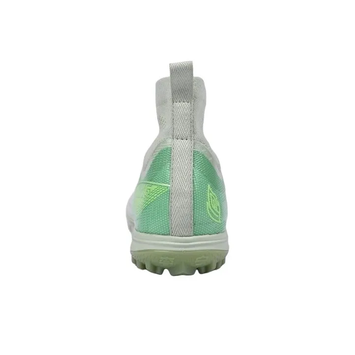 LiNing TF Rubber Broken Studs Artificial Ground Cushioning Anti-Slip And Wear-Resistant Soccer Shoes Men's White Green-3