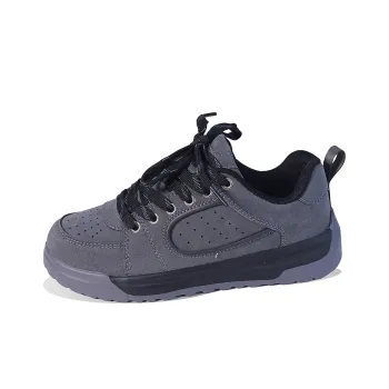 BPLB Slip Resistant Low Top Skateboard Shoes Unisex Dark Gray