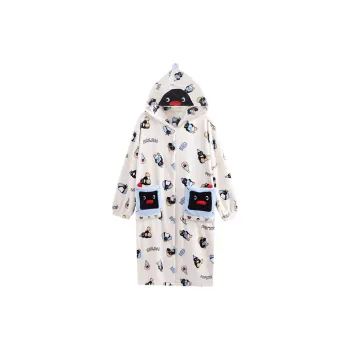 Wabi Town Pajama Robe Women's White