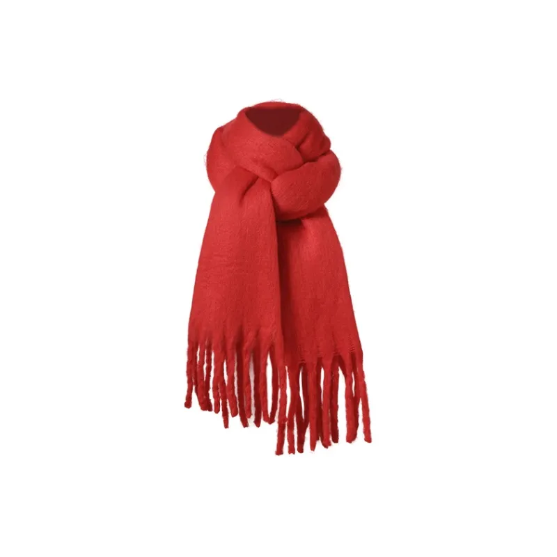 15 MINS Polyester Knit Scarves Women's Multicolor-5