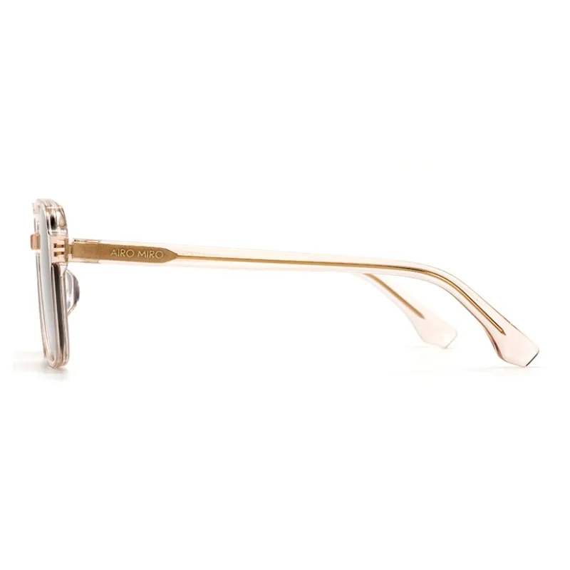 AIRO MIRO Plate Frame Square Oversized Frame Accentuates Face, Lightweight Sunglasses B3004 Unisex Pink-7