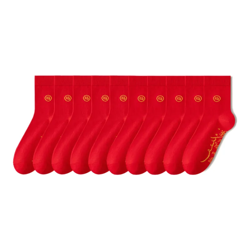 Lan Miao Mid Calf Socks Men's 10 Pack-7