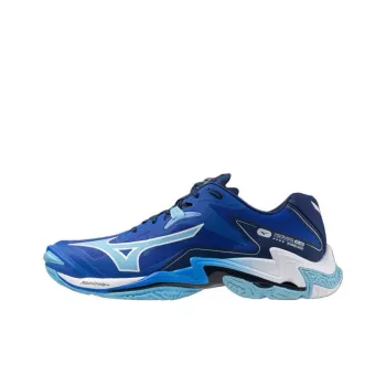 Mizuno Wave Lightning Z8 Anti Slip Wear Resistant Low Top Training Shoes Unisex Blue White