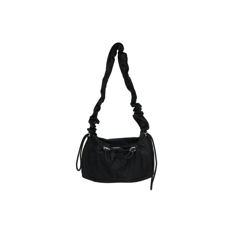 TAKI Nylon Fabric Commute Crossbody Bag Shoulder Bag Unisex Black/Ecru/Brown/Apricot/Coffee-0