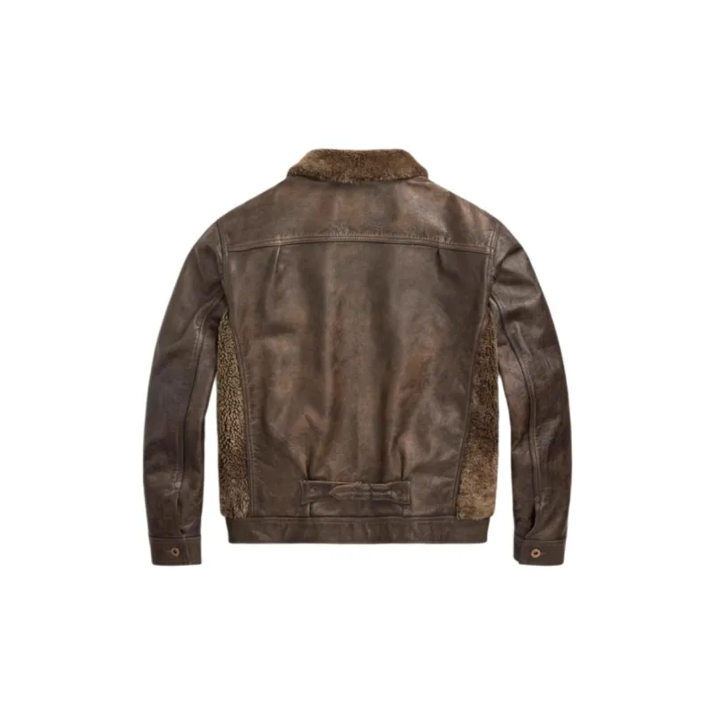 Polo Ralph Lauren Distressed Leather Jacket-2
