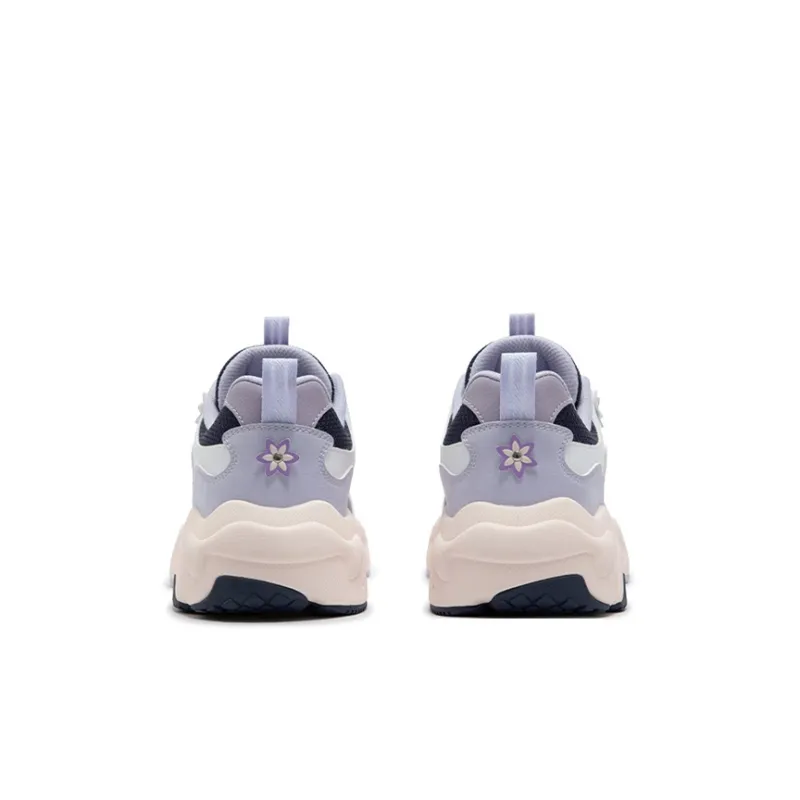 XTEP Non-slip Support Low-Top Kids Lifestyle Shoes Plum Purple Specialized White Kids'-3
