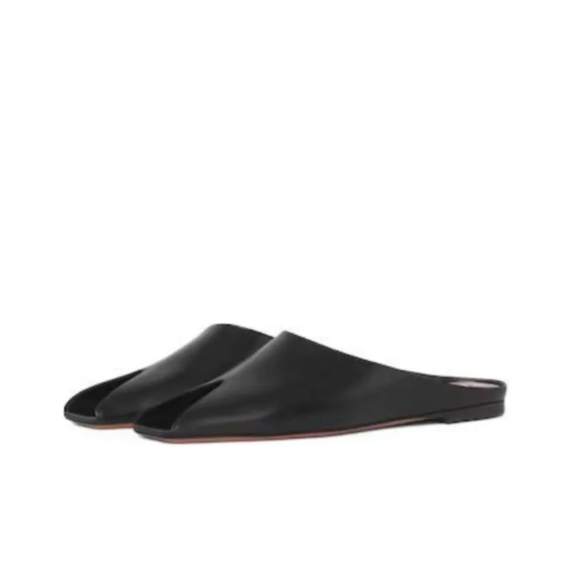 Alaia Slide Slippers Women's Black-4