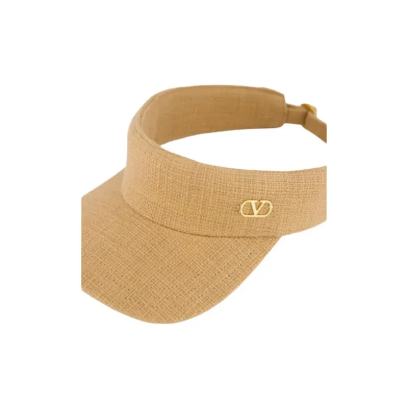 Valentino VLogo Plaque Curved Wide Hem Visor-1