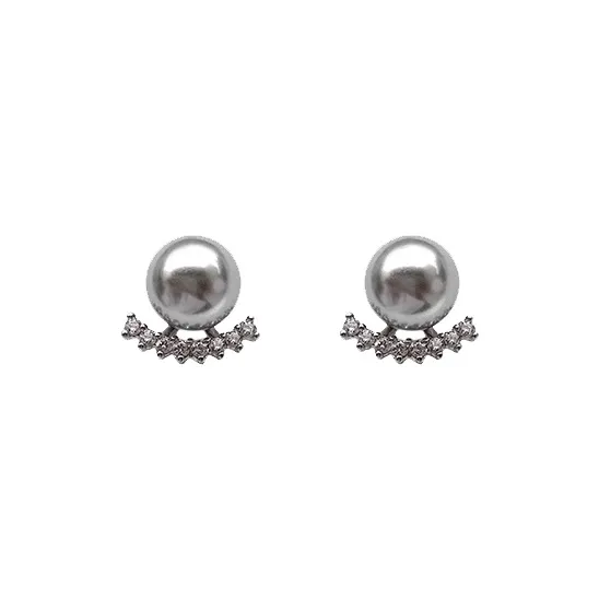ONEKISS Gold Plated Copper Faux Pearl Clip On Earrings Women's-0