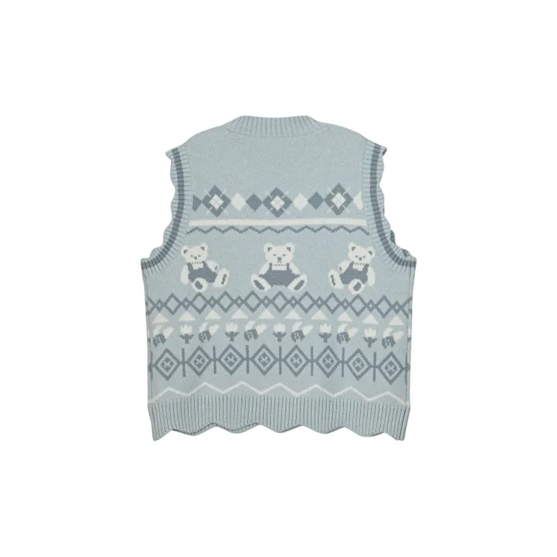 SNBL Sweaters Women's Blue Vest-1