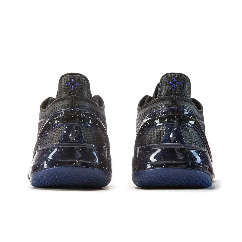 LiNing Blade 4V2 Cushioning Slip Resistant Support Lightweight Rebound Low Top Basketball Shoes Men's Black Purple-5