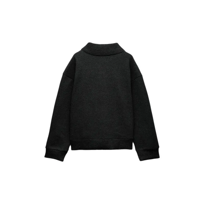 ZARA Sweatshirt Women's Mud Gray-1