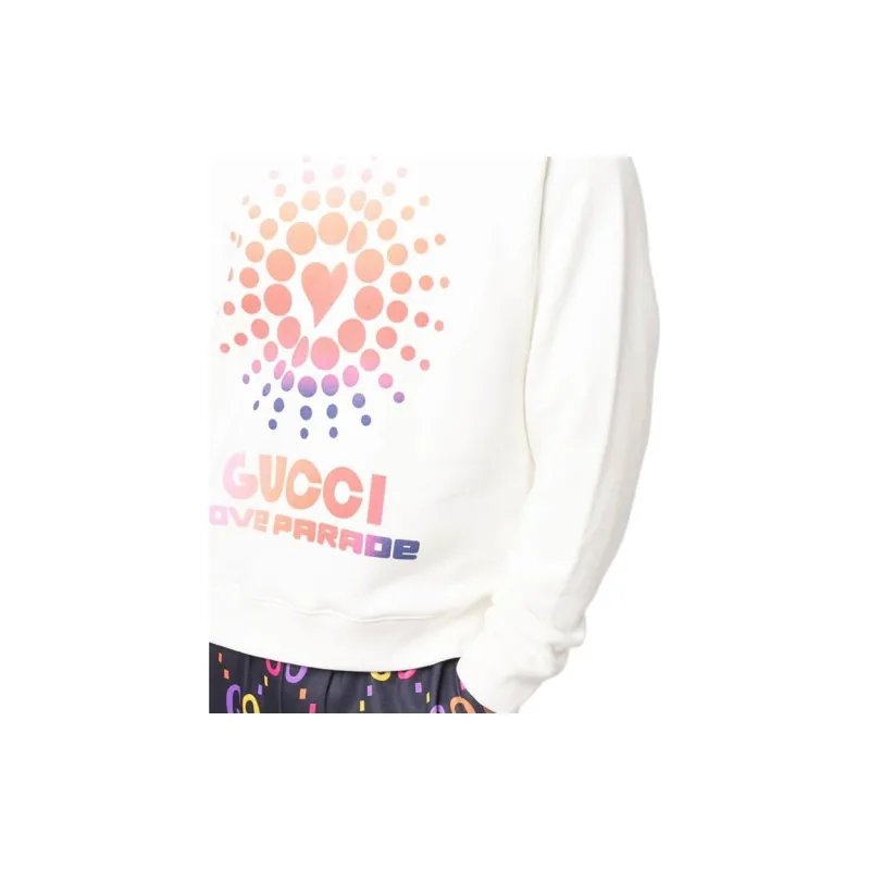 GUCCI Logo Printed Long-Sleeved Sweatshirt-4