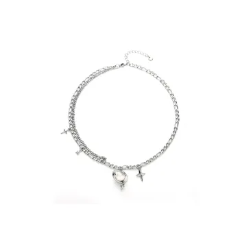 KwOnline Titanium Steel Necklaces Unisex