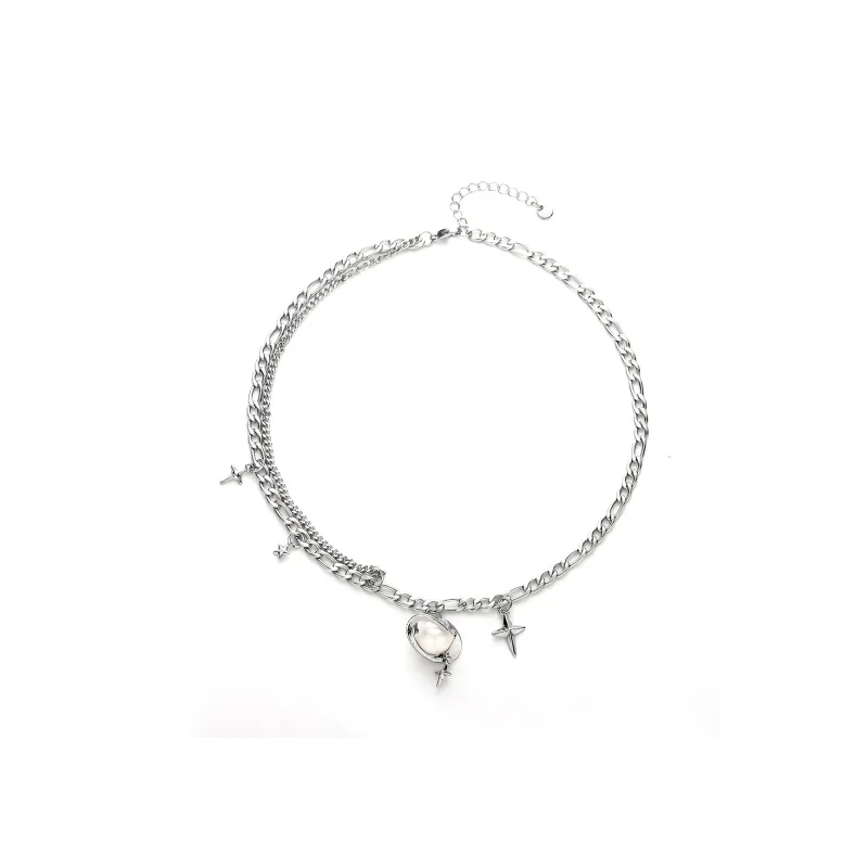 KwOnline Titanium Steel Necklaces Unisex-0