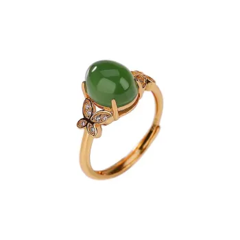 CHIC ZONE Hetian Jade Rings Women's