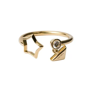 PRADA Fibers Rings Women's Gold