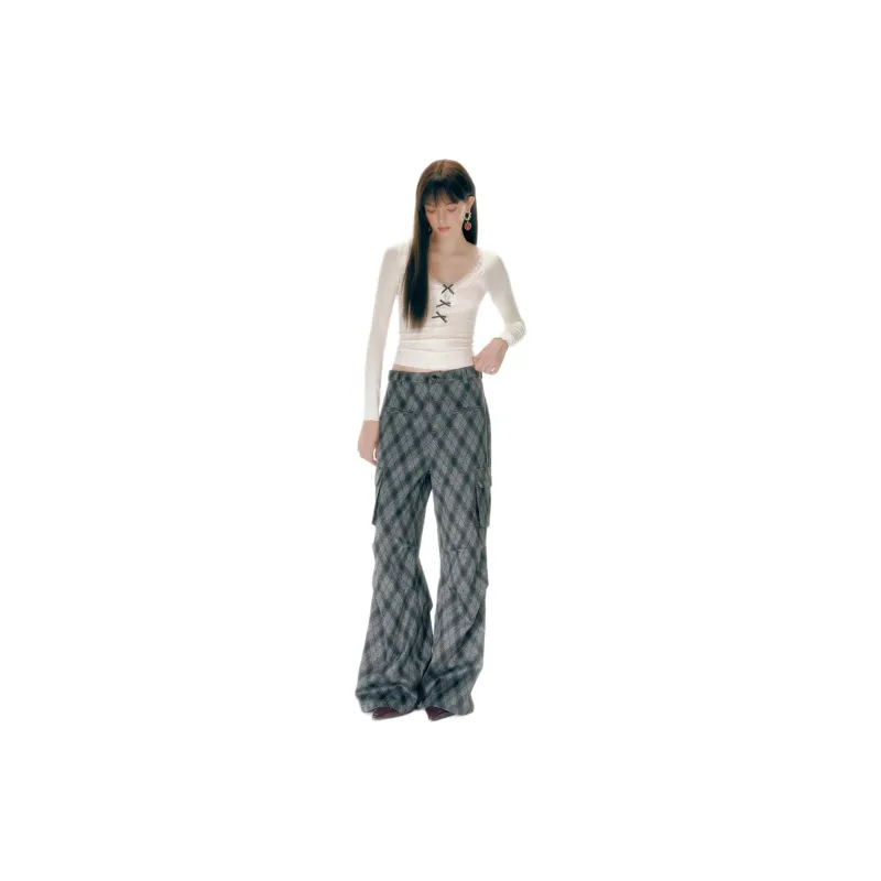 KLDINOR Cargo Pants Women's Gray-3