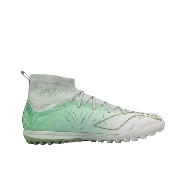 LiNing TF Rubber Broken Studs Artificial Ground Cushioning Anti-Slip And Wear-Resistant Soccer Shoes Men's White Green-1
