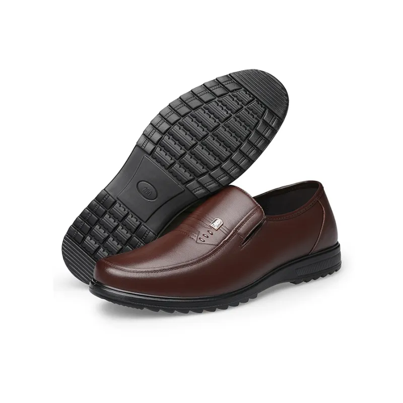 LAORENTOU Men's Casual Shoes Men Low Top Brown-16