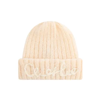 Charlie Luciano Wool Beanies Unisex Ecru