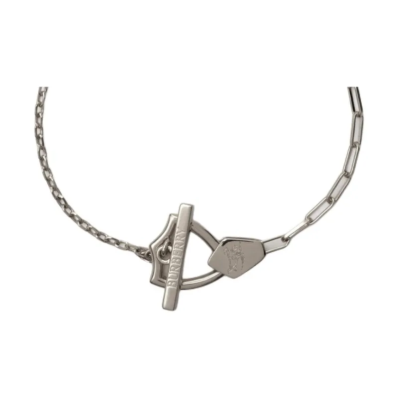 Burberry Brass Palladium Plated Gold Bracelets Women's Silver-1