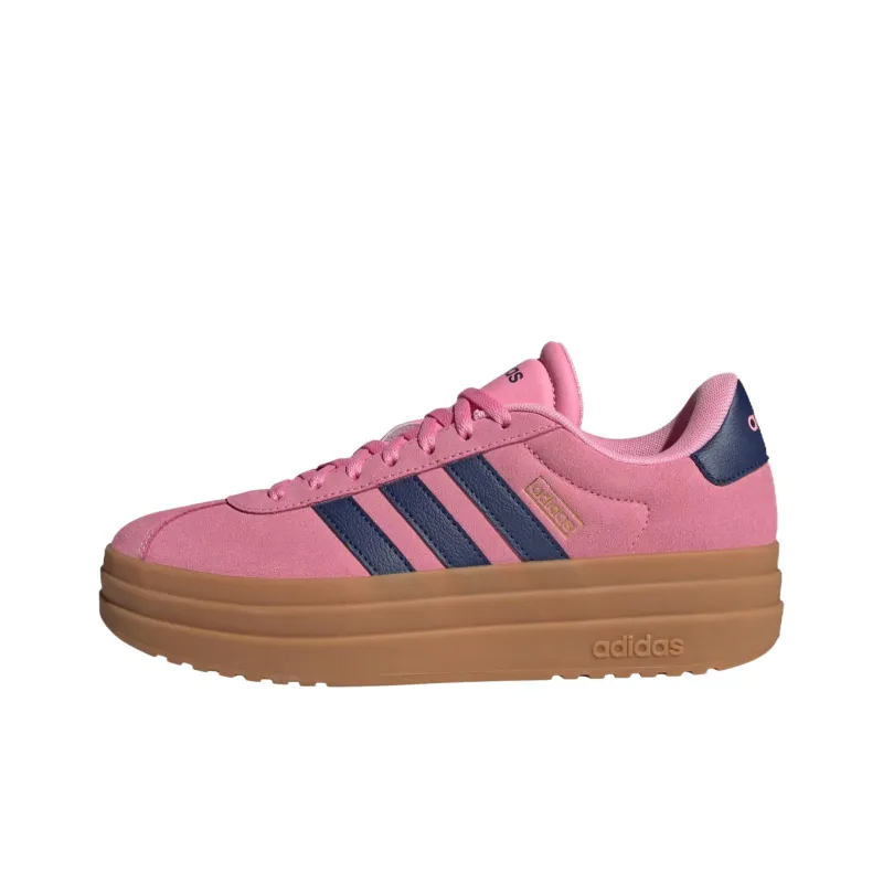 Adidas Vl Court Anti-Slip Wear-Resistant Low-Top Skateboard Shoes Women's Pink-0