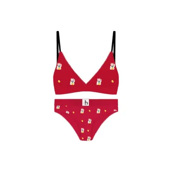 A damunderwear Underwear Set Women's Combo Set Red