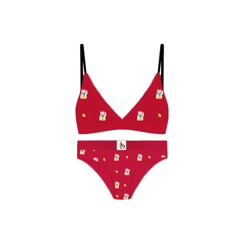 A damunderwear Underwear Set Women's Combo Set Red-0