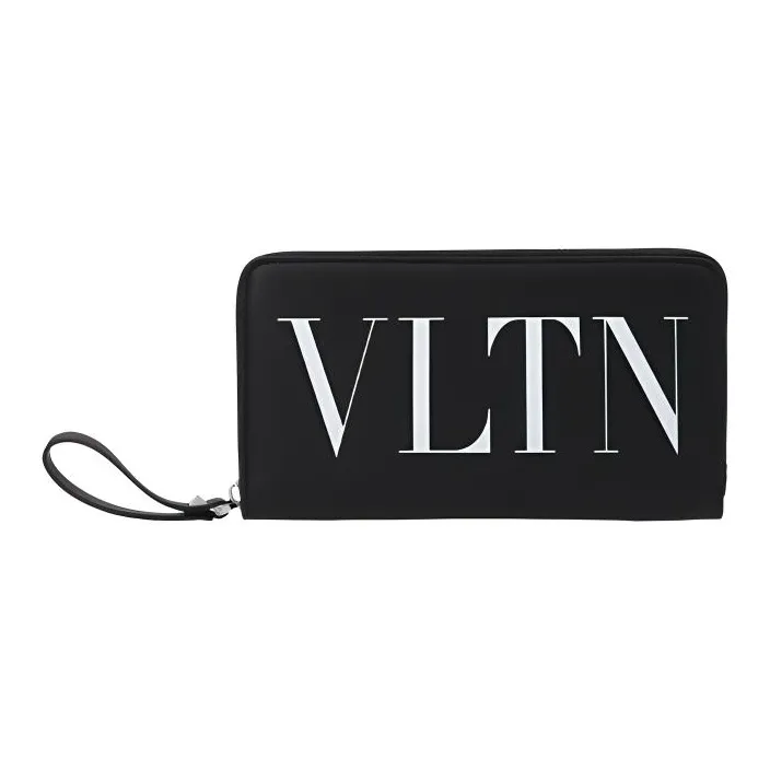 Valentino VLTN Cow Leather Wallet Unisex Black-0