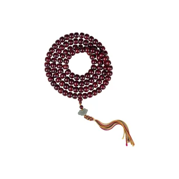 GUMUJIANG Rosewood Beaded Bracelet Buddhist Bead Prayer Bead Unisex