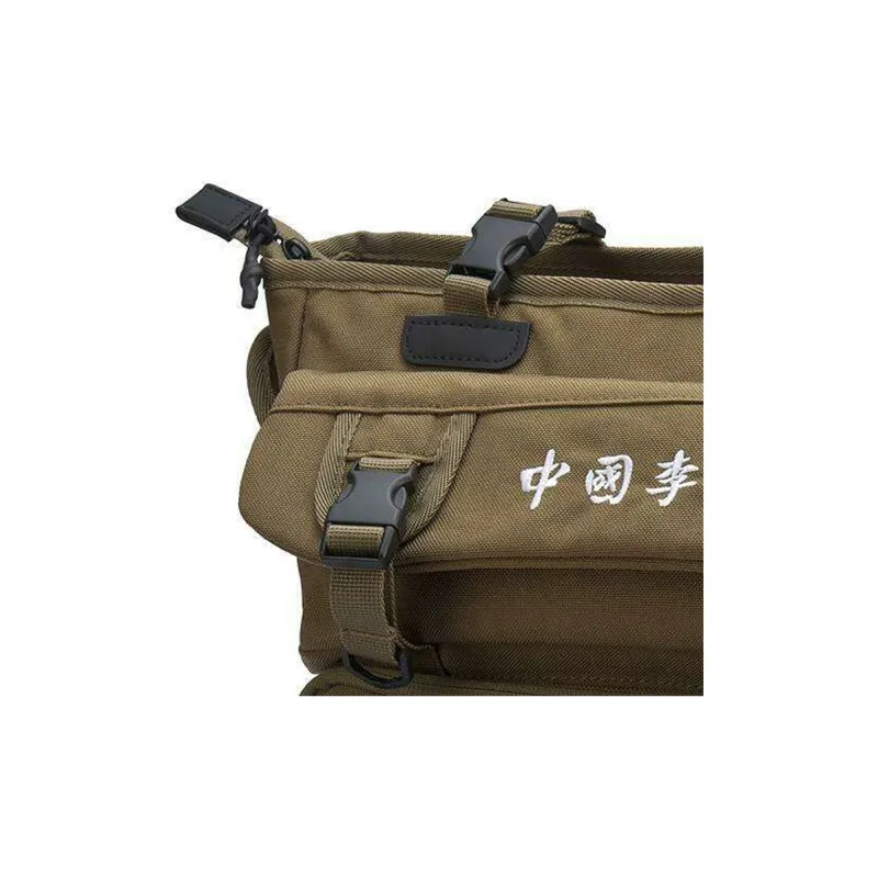 LiNing Polyester Handbag, Crossbody Bag, Backpack Regular Unisex Army Green-1