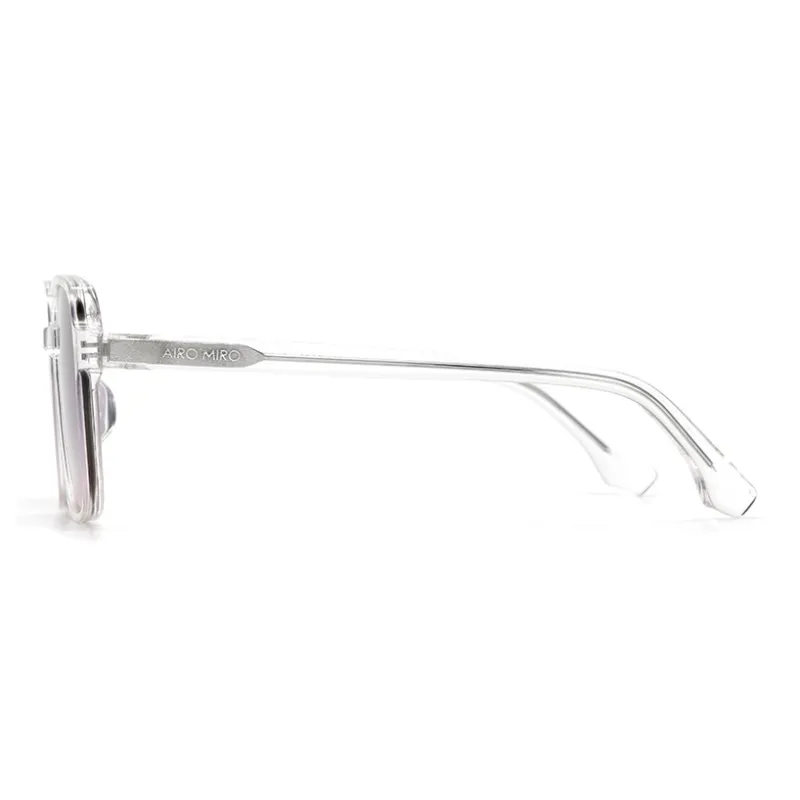AIRO MIRO Plate Frame Square Oversized Frame Accentuates Face, Lightweight Sunglasses B3004 Unisex Pink-10
