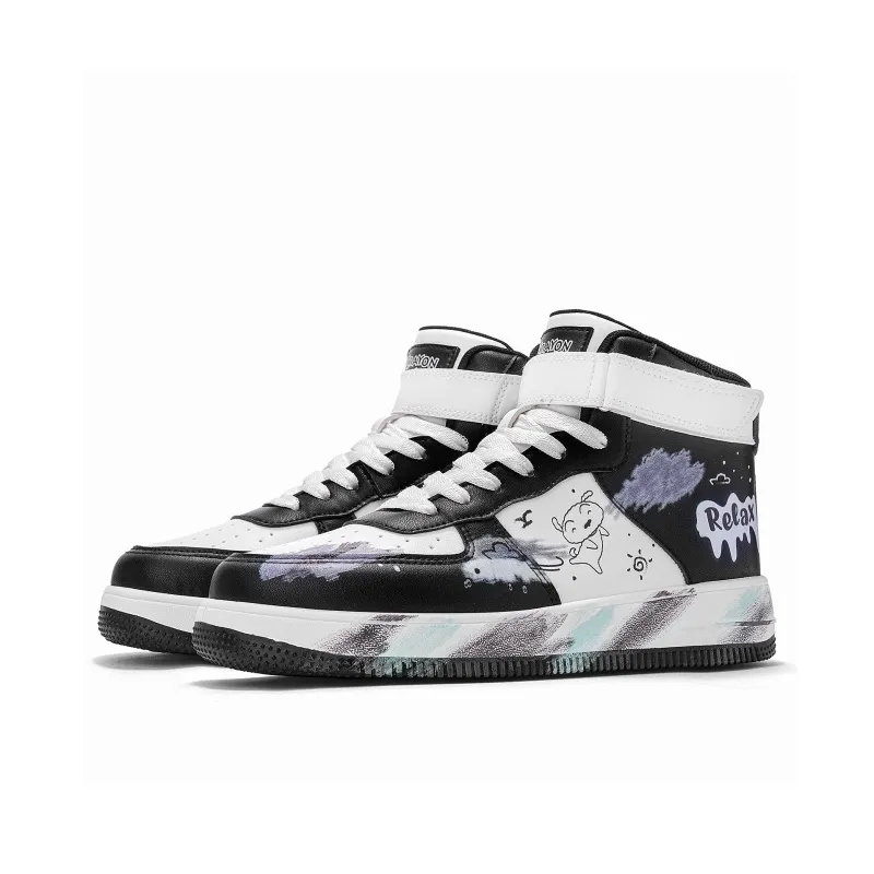 Crayon Shinchan High Top Skateboard Shoes Unisex-9