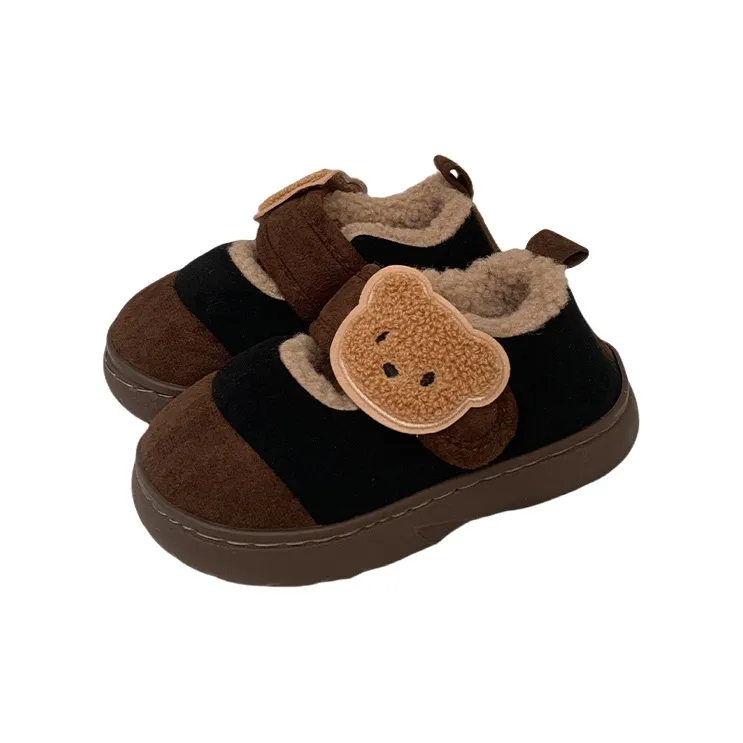 SHIGUDE Cotton Slippers Unisex Light Brown-15