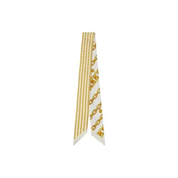 VERSACE Chain Link-Printed Pointed-Tip Scarf