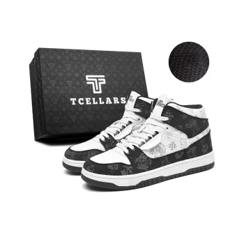 TCELLARS Coverage Wear Resistant Height Increasing Mid Top Skateboard Shoes Unisex