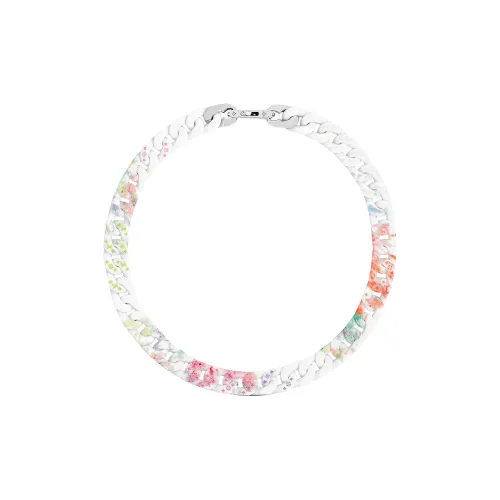 LOUIS VUITTON Ceramic Pink Lacquer Necklaces Men's Multicolor