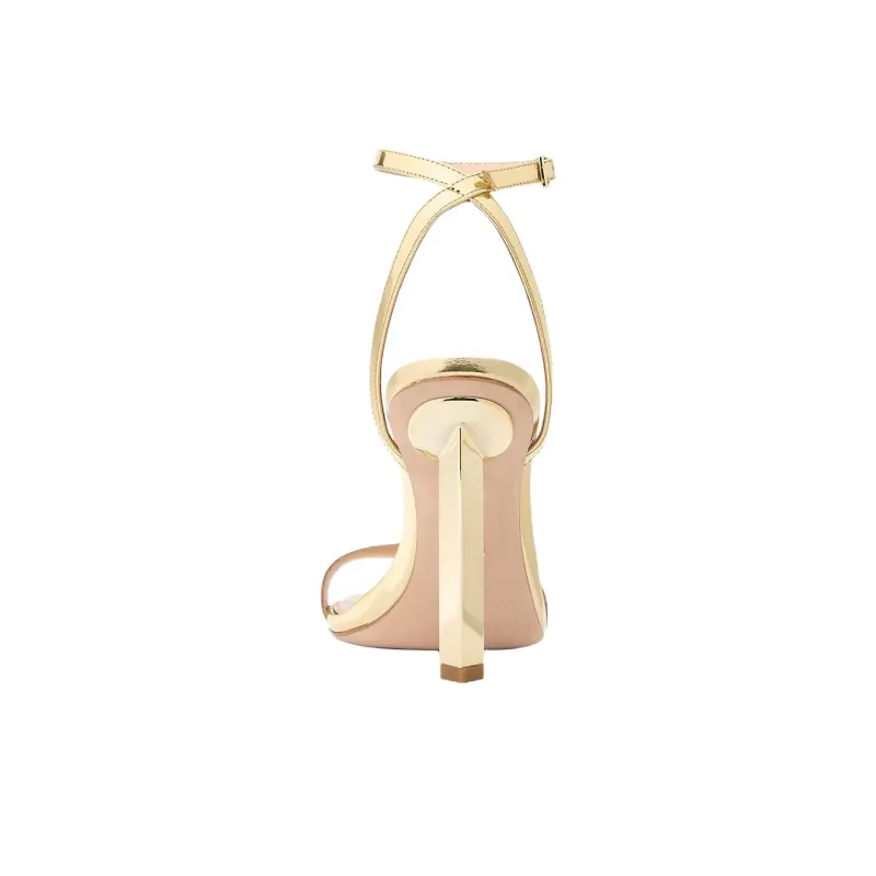 MICHAEL KORS Halle Strap Sandals 10cm Women's Gold-3