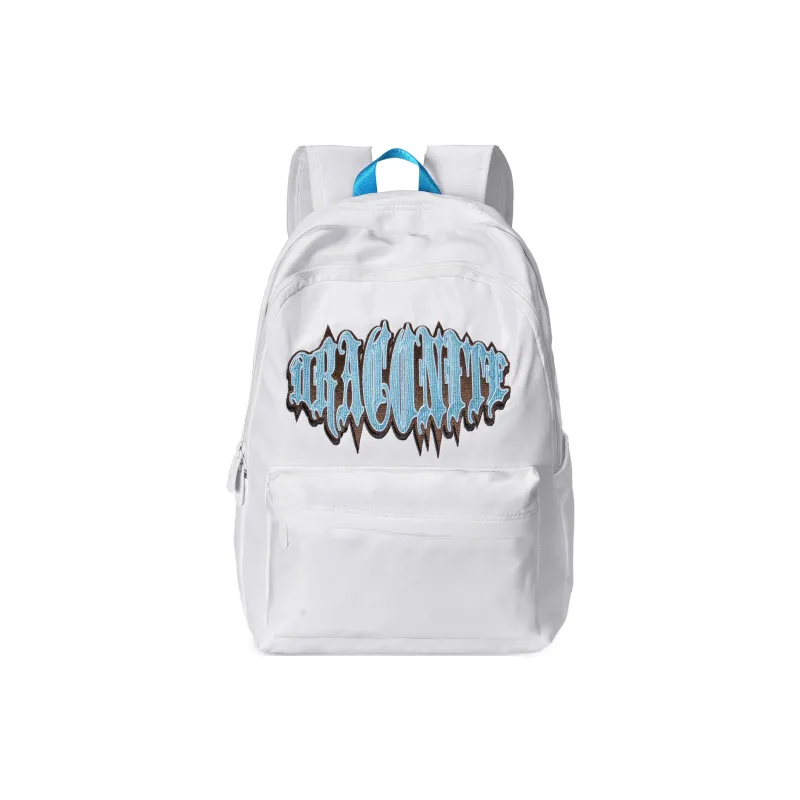 DRACONITE Polyester Student Backpack Regular Unisex White-1
