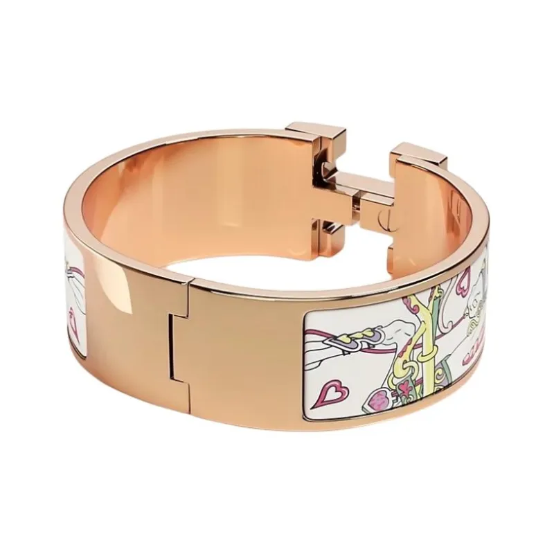 HERMES Enamel Bracelets Men's Multicolor-1