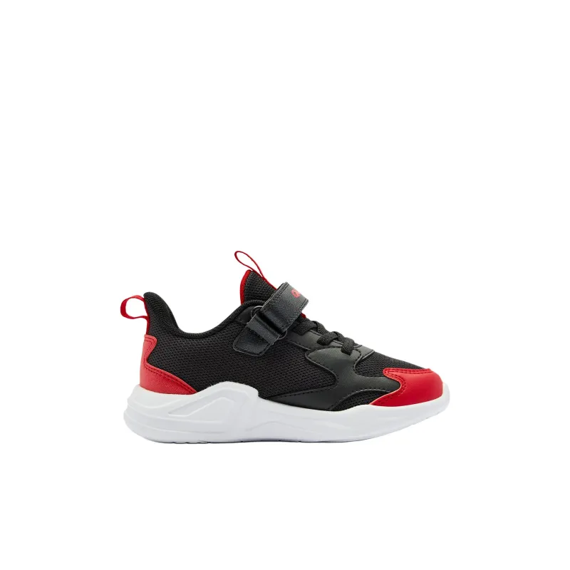 QIAODAN Anti Slip Wear Resistant Low Top Kids Lifestyle Shoes Black Red Children Aged 3 7 Years Old-1