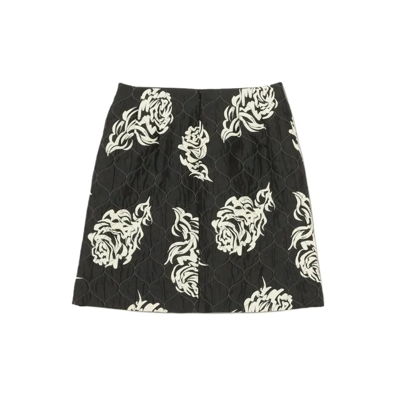 Beams Casual Short Skirts Women's Black White-1