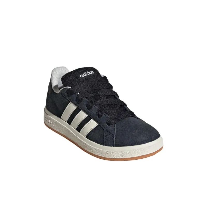 Adidas Anti Slip Wear Resistant Low Top Kids' Skateboarding Shoes Black White Kids'-2