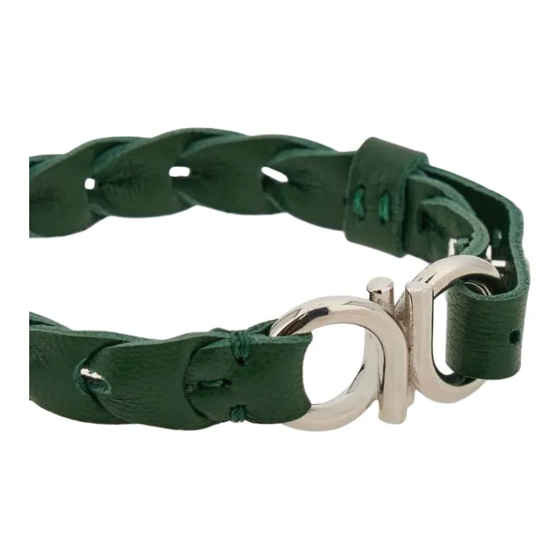 Ferragamo Gancini Braided Bracelet-2