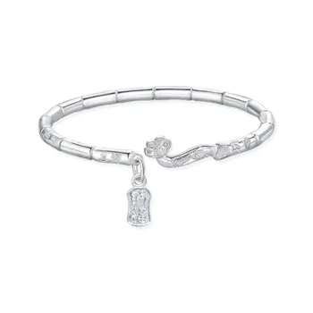 YINGNIXINDONG S999 Fine Silver Sterling Silver Bracelets Women's