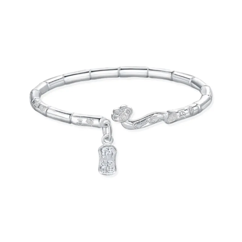 YINGNIXINDONG S999 Fine Silver Sterling Silver Bracelets Women's-0